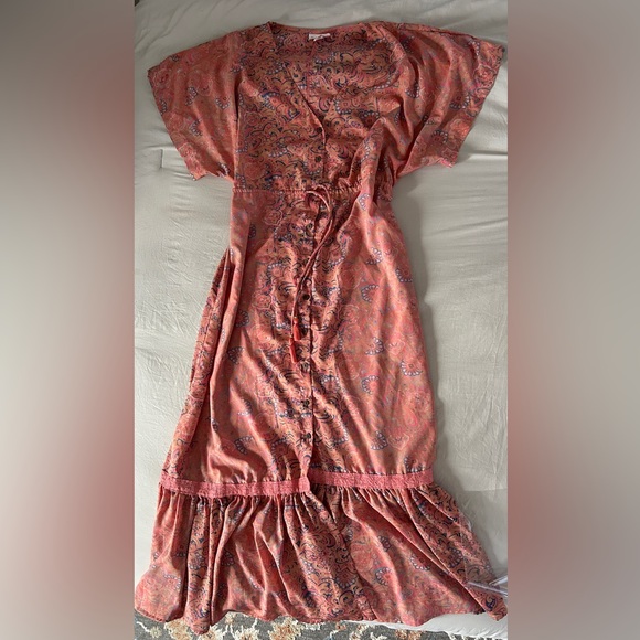 Anthropologie Boemo Floral Boho Maxi Dress Size M - Picture 5 of 8